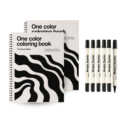Libro da colorare con un solo colore – Reset Edition®