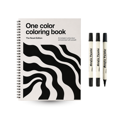 Libro da colorare con un solo colore – Reset Edition®