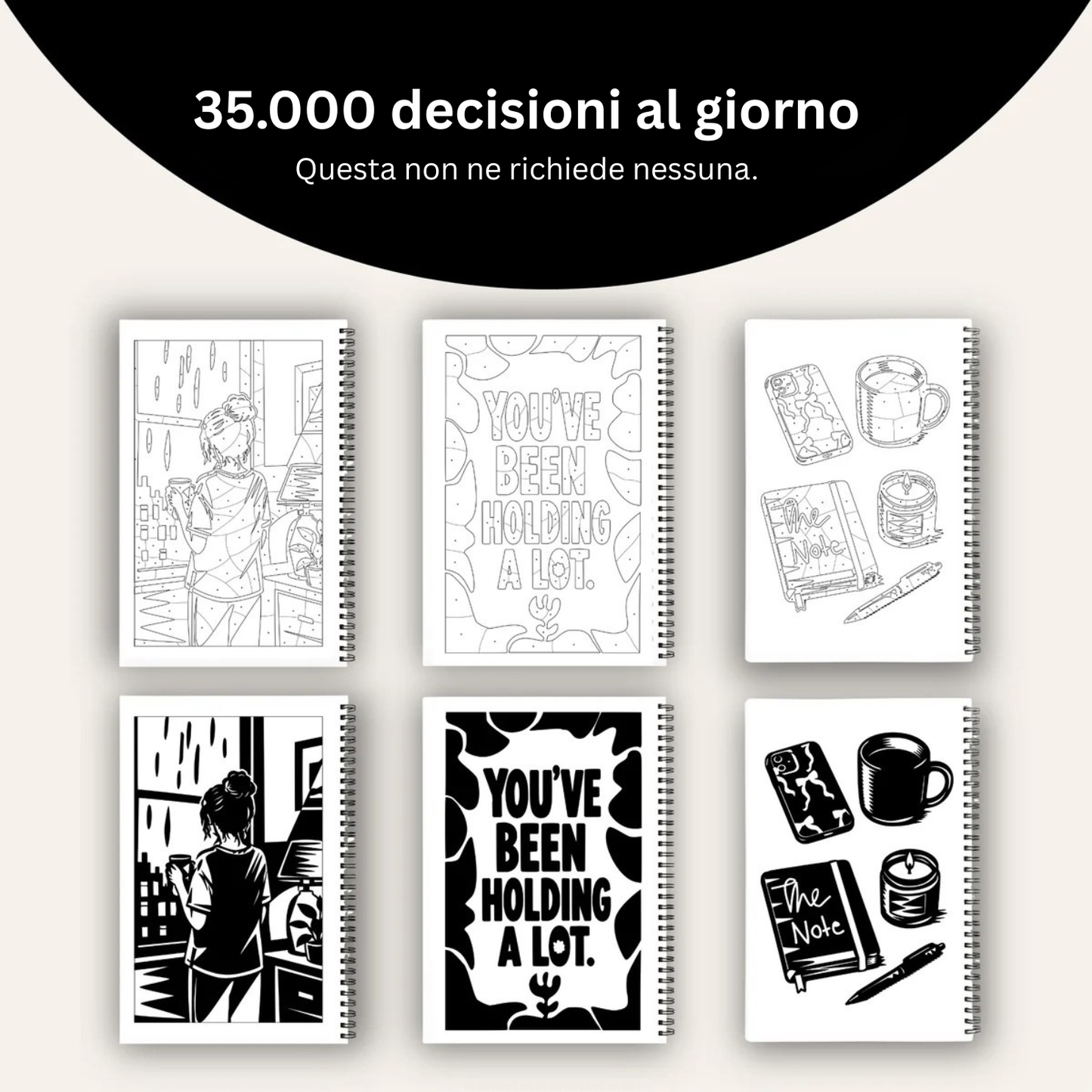 Libro da colorare con un solo colore – Reset Edition®