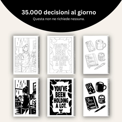 Libro da colorare con un solo colore – Reset Edition®