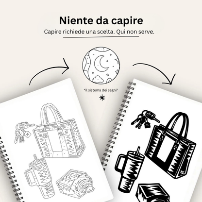 Libro da colorare con un solo colore – Reset Edition®
