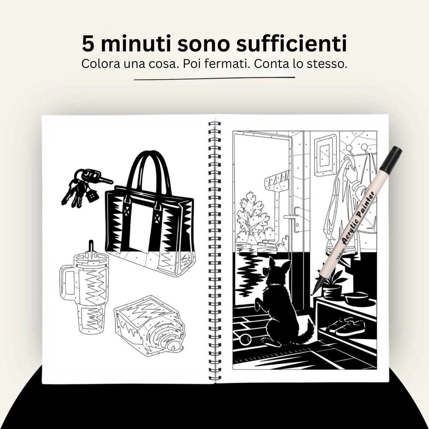 Libro da colorare con un solo colore – Reset Edition®